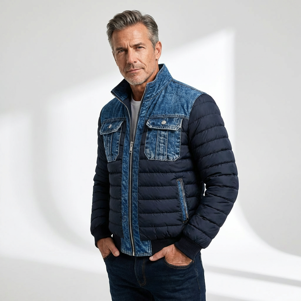 Lervaine® | Classic Denim Spijker Jas