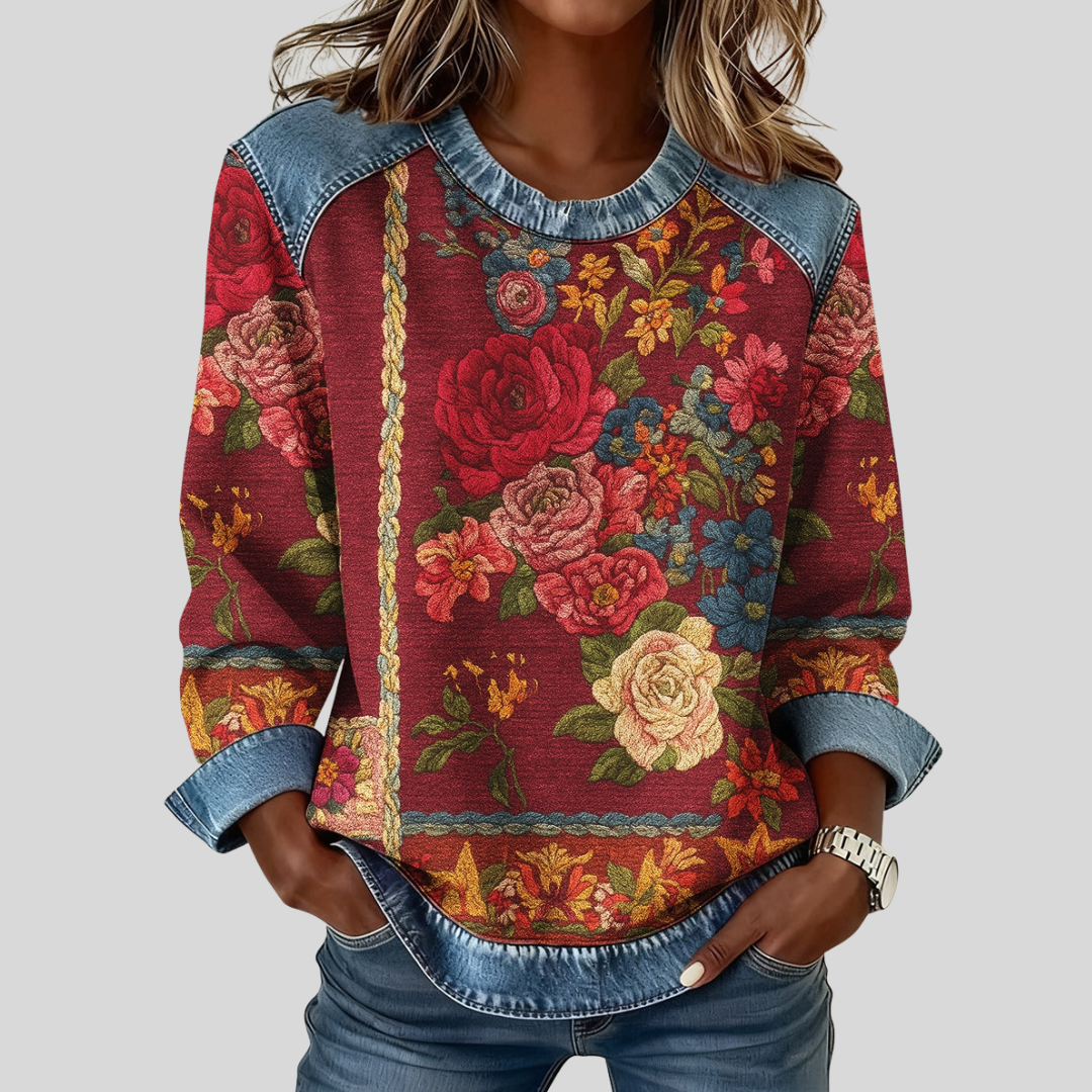 Junelle™ | Bloemenprint Sweatshirt
