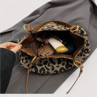 Lévrier – Canvas Shopper met Luipaardprint