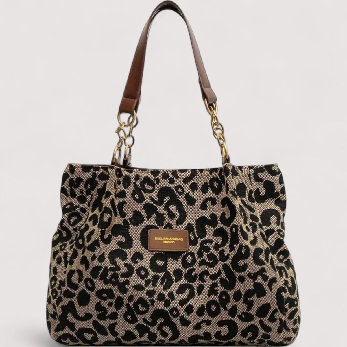 Lévrier – Canvas Shopper met Luipaardprint