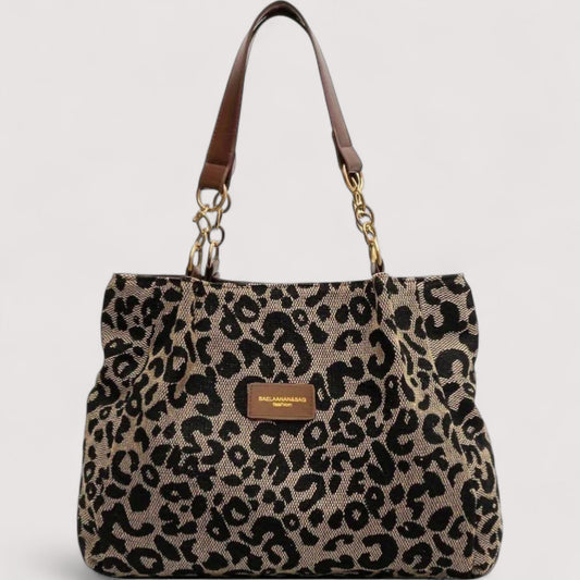 Lévrier – Canvas Shopper met Luipaardprint