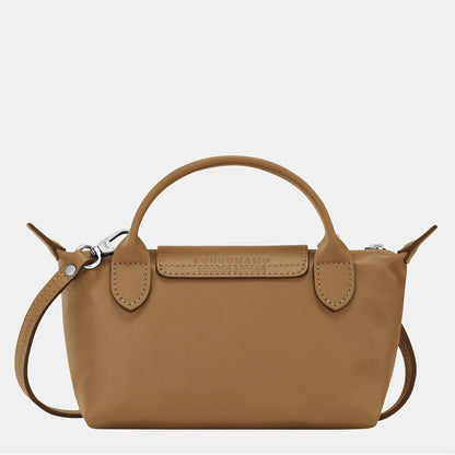 Mini Leren Longchamp Tas - Bruin