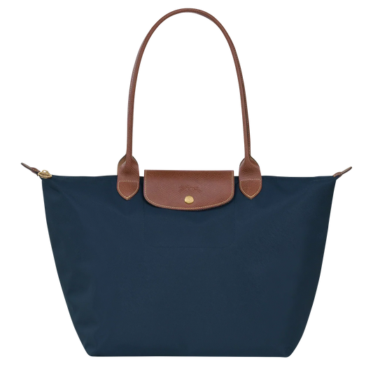 Klassieke Tas - Grote Le Pliage Tote, Marineblauw