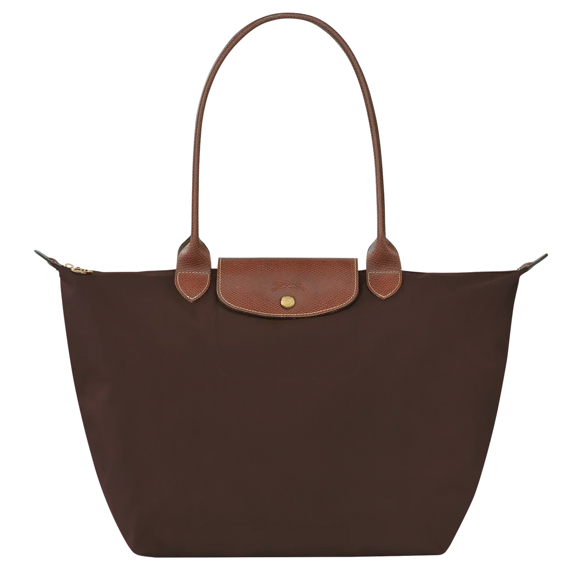 Klassieke Tas - Grote Le Pliage Tote, Ebbenhout