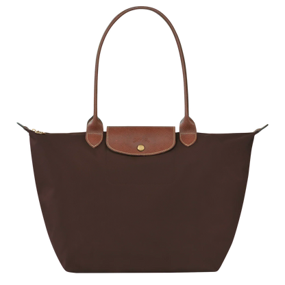 Klassieke Tas - Grote Le Pliage Tote, Ebbenhout