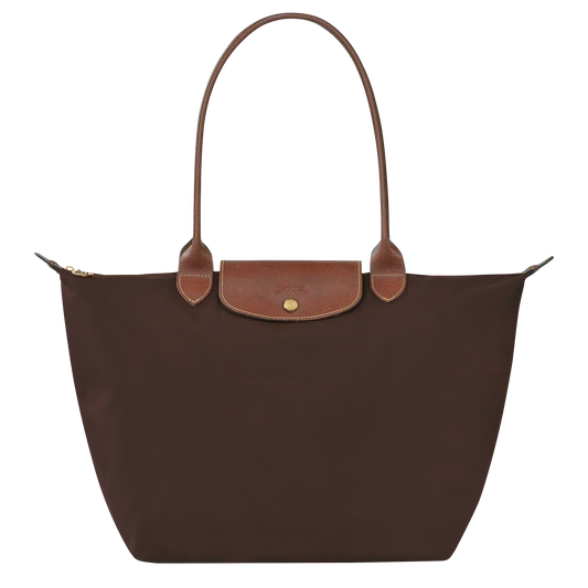Klassieke Tas - Grote Le Pliage Tote, Ebbenhout
