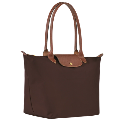 Klassieke Tas - Grote Le Pliage Tote, Ebbenhout