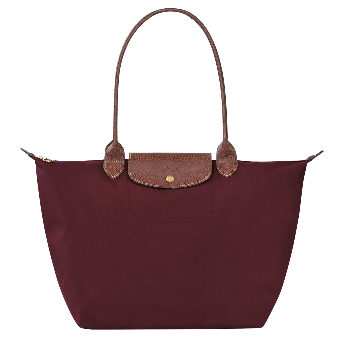 Klassieke Tas - Grote Le Pliage Draagtas, Bourgondischrood
