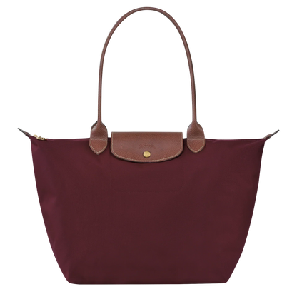 Klassieke Tas - Grote Le Pliage Draagtas, Bourgondischrood