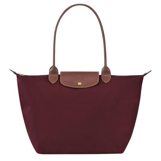 Klassieke Tas - Grote Le Pliage Draagtas, Bourgondischrood