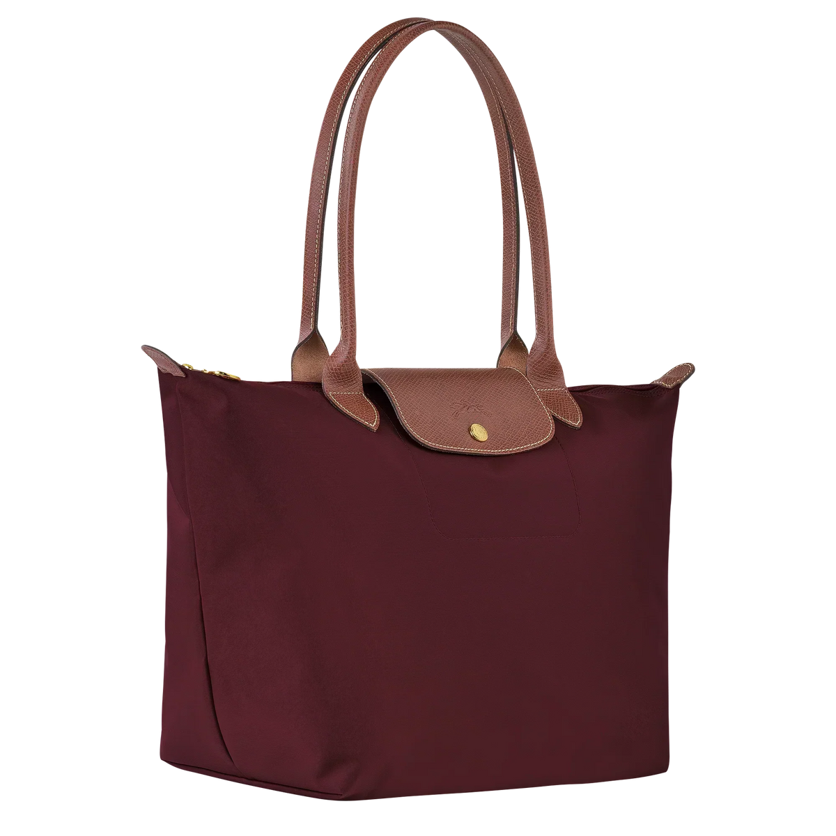 Klassieke Tas - Grote Le Pliage Draagtas, Bourgondischrood