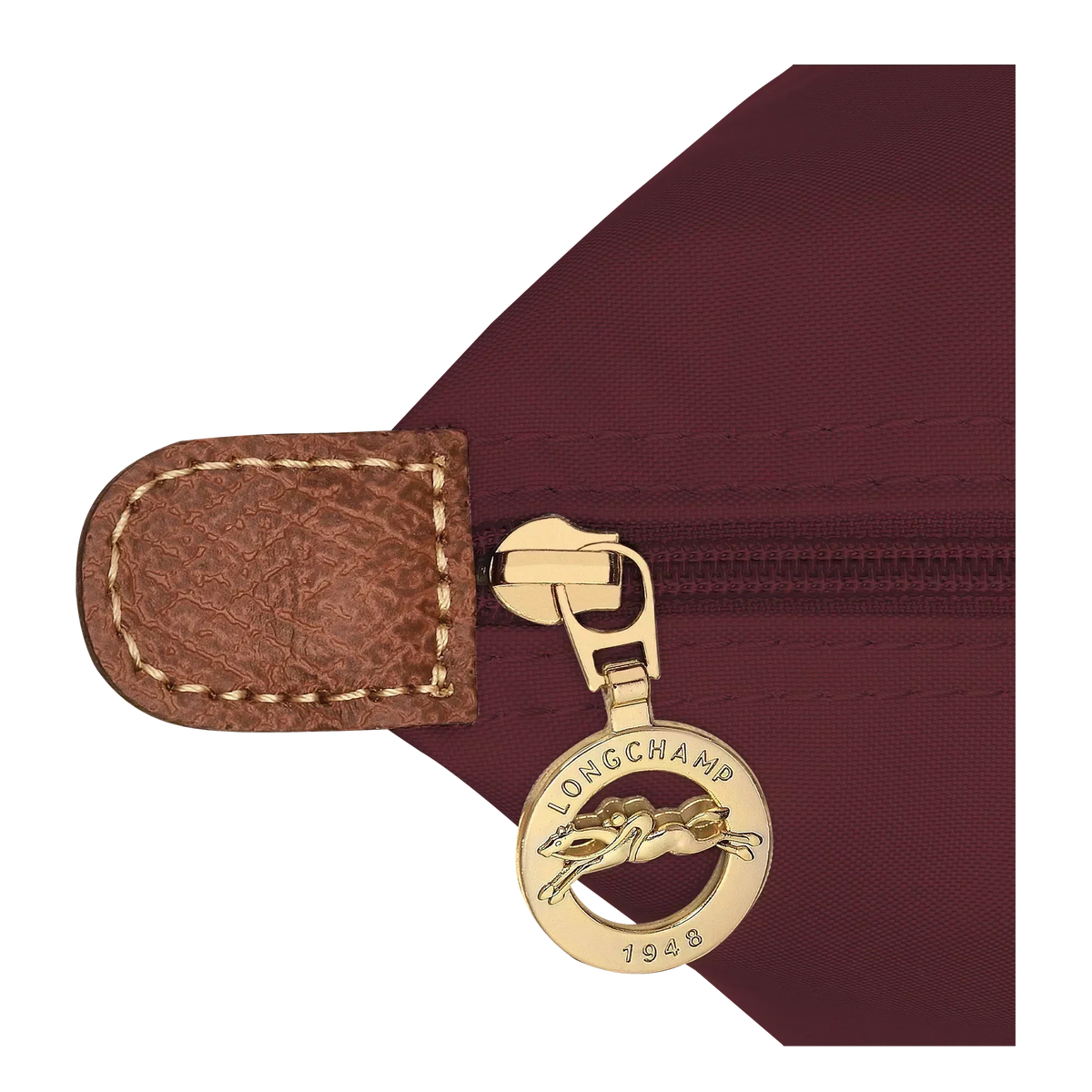 Klassieke Tas - Grote Le Pliage Draagtas, Bourgondischrood