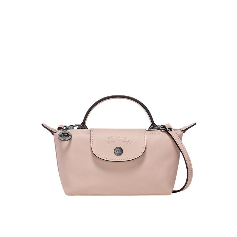 Mini Leren Longchamp Tas - Roze