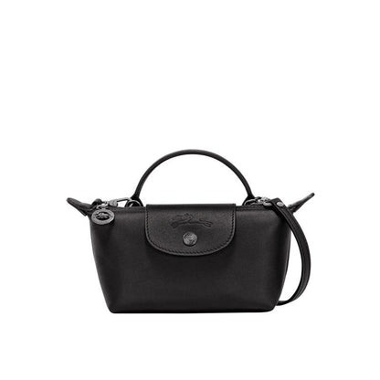Mini Leren Longchamp Tas - Zwart