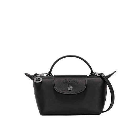 Mini Leren Longchamp Tas - Zwart