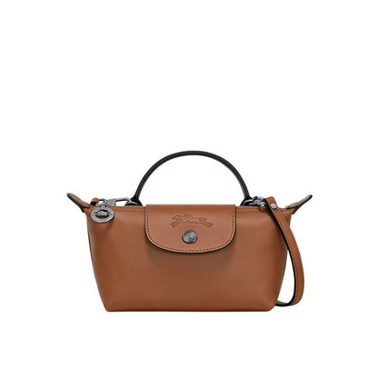 Mini Leren Longchamp Tas - Bruin