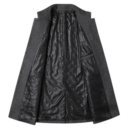 Lervaine® | Kasjmier-wollen heren trenchcoat