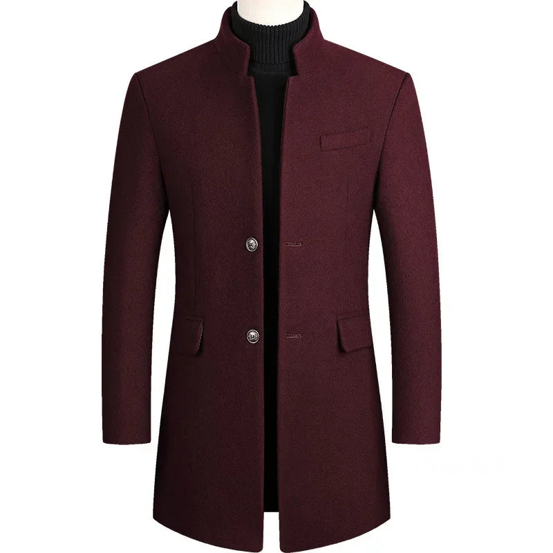Lervaine® | Kasjmier-wollen heren trenchcoat