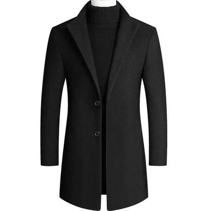 Lervaine® | Kasjmier-wollen heren trenchcoat