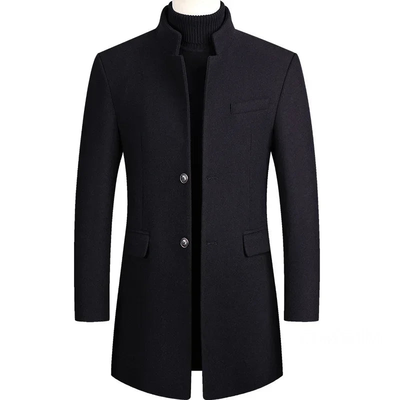 Lervaine® | Kasjmier-wollen heren trenchcoat