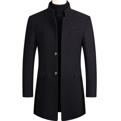 Lervaine® | Kasjmier-wollen heren trenchcoat
