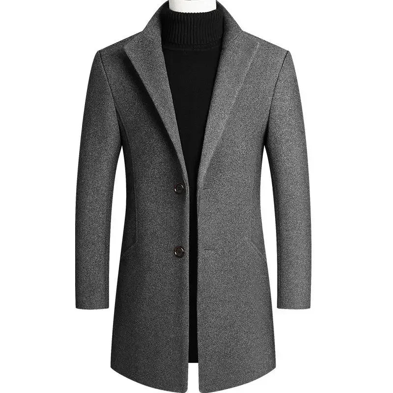Lervaine® | Kasjmier-wollen heren trenchcoat