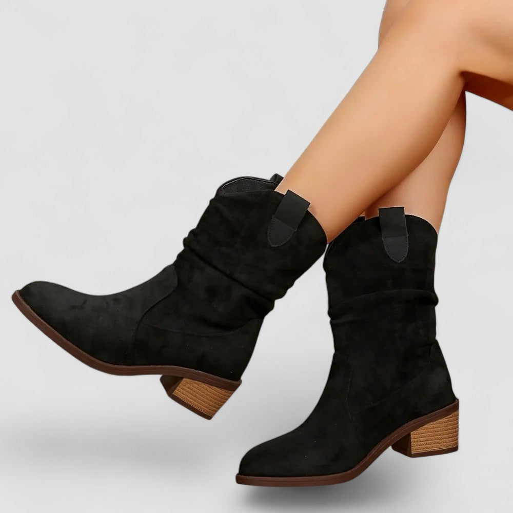 Cleo | Western Slouch-Enkellaarzen