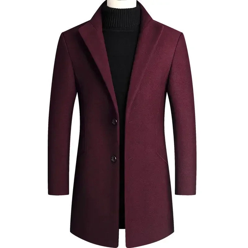 Lervaine® | Kasjmier-wollen heren trenchcoat