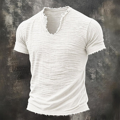 BRAM | Vintage T-shirt met V-hals