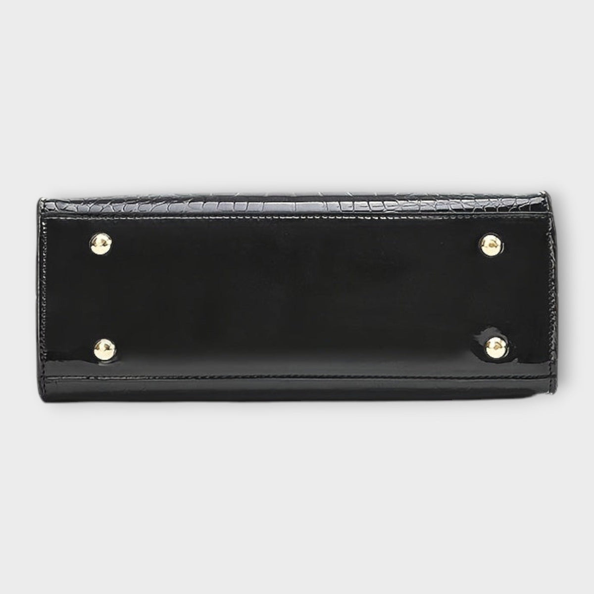 Maison Verdelle - Handtas met Glanzend Krokodillederprint