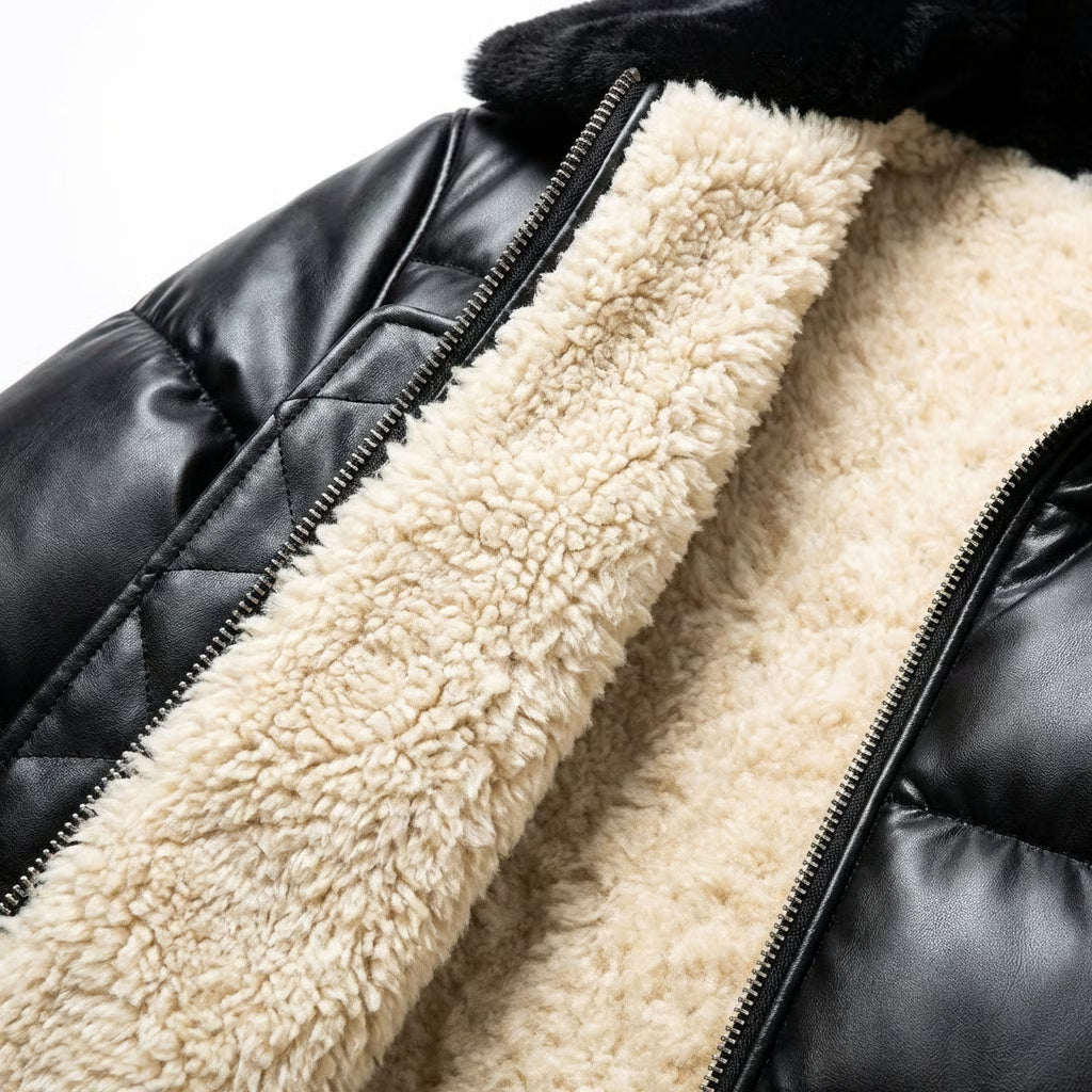 Lervaine® | Warme gewatteerde jas met vintage uitstraling