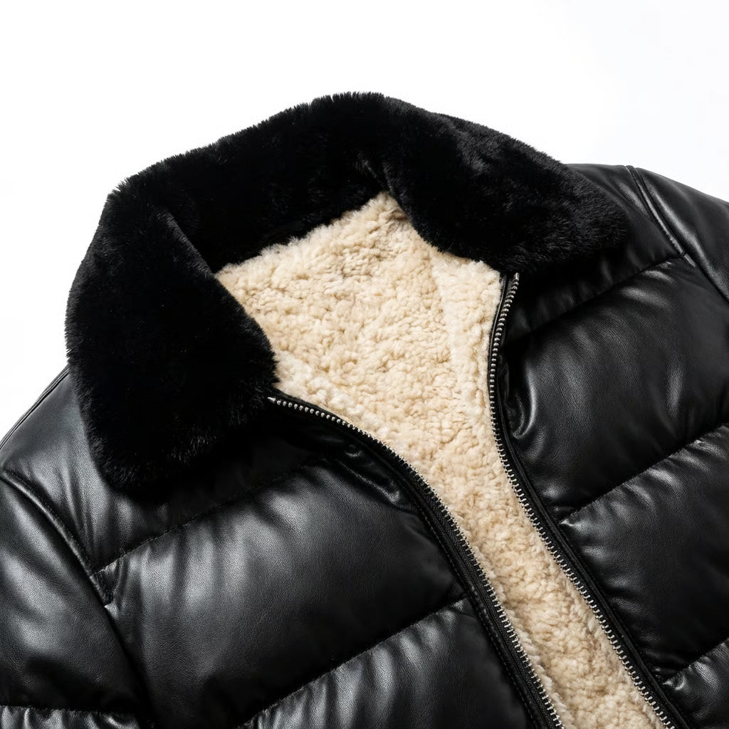 Lervaine® | Warme gewatteerde jas met vintage uitstraling