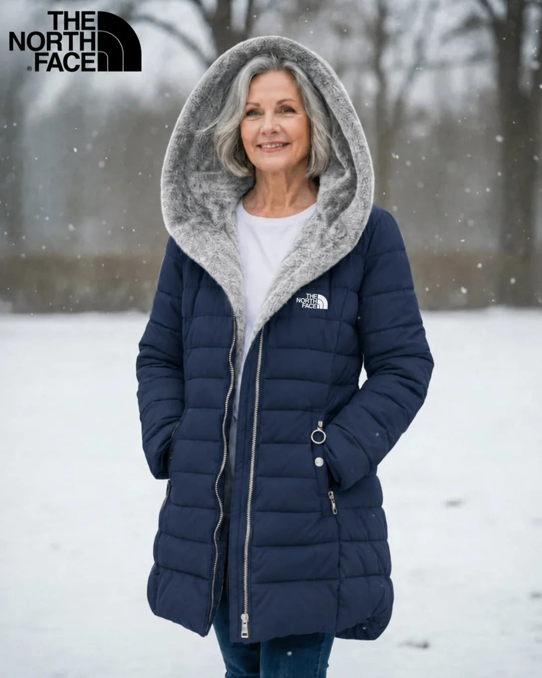 TNF | Gewatteerde jas met fleecevoering – Uitverkoop