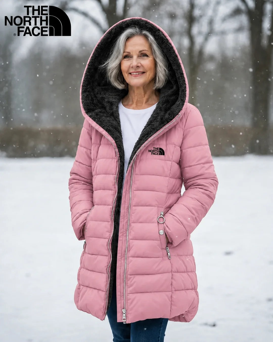 TNF | Gewatteerde jas met fleecevoering – Uitverkoop