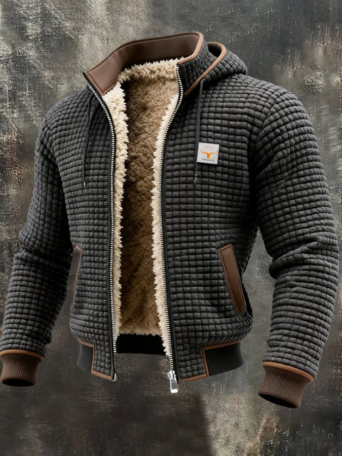Lervaine® | Retrojack met Capuchon en Rits